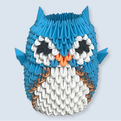 blue 3d origami owl